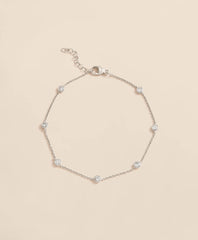 0.5 CT. Lab-Grown Diamond 14k Gold Station Bracelet | Brooks Brothers