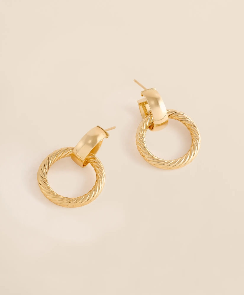 14k Gold Large Oval Earrings | Brooks Brothers