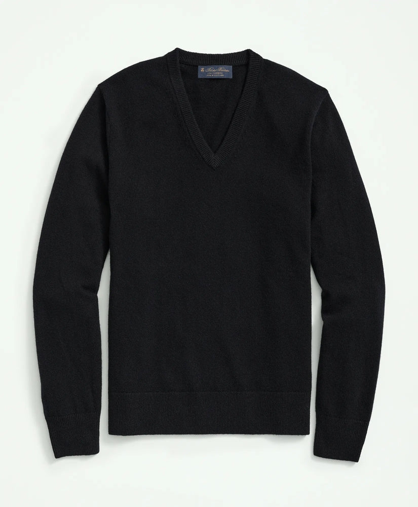 3-Ply Cashmere V-Neck Sweater | Brooks Brothers