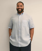 Big & Tall Sport Shirt, Short-Sleeve Irish Linen | Brooks Brothers