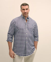 Big & Tall Stretch Cotton Non-Iron Oxford Polo Button Down Collar, Royal Stewart Tartan Shirt | Brooks Brothers