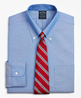 Big & Tall Stretch Dress Shirt, Non-Iron Pinpoint Button-Down Collar | Brooks Brothers