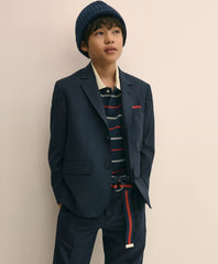 Boys Junior Two-Button Wool Suit Jacket | Brooks Brothers