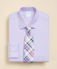 Brooks Brothers Explorer Collection Non-Iron Twill Ainsley Collar, Pinstripe Dress Shirt | Brooks Brothers