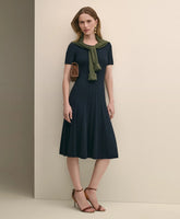 Cable-Knit Fit-and-Flare Sweater Dress | Brooks Brothers