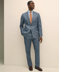 Classic Fit Wool Overcheck 1818 Suit | Brooks Brothers