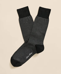 Cotton-Blend Birdseye Socks | Brooks Brothers
