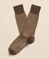 Cotton-Blend Birdseye Socks | Brooks Brothers