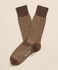 Cotton-Blend Birdseye Socks | Brooks Brothers