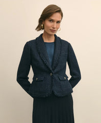 Fringed Boucle Jacket | Brooks Brothers