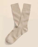 Cotton Blend Ribbed Crew Socks | Brooks Brothers