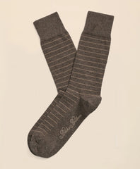 Cotton Blend Striped Socks | Brooks Brothers