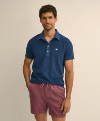 Cotton Blend Terry Cloth Polo Shirt | Brooks Brothers