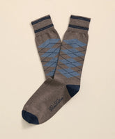 Cotton-Blend Tipped Argyle Socks | Brooks Brothers