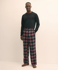 Cotton Flannel Plaid Lounge Pants | Brooks Brothers