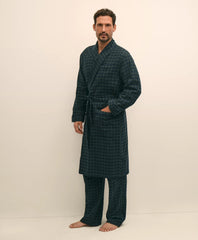 Cotton Flannel Tartan Robe | Brooks Brothers