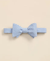 Cotton Seersucker Stripe Bow Tie | Brooks Brothers