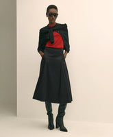 Cotton Twill A-Line Skirt | Brooks Brothers