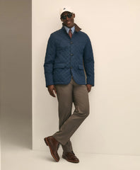Diamond-Quilted Blazer in Cotton Blend | Brooks Brothers
