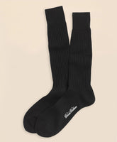 Egyptian Cotton Ribbed Crew Socks | Brooks Brothers