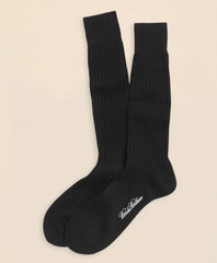 Egyptian Cotton Ribbed Crew Socks | Brooks Brothers
