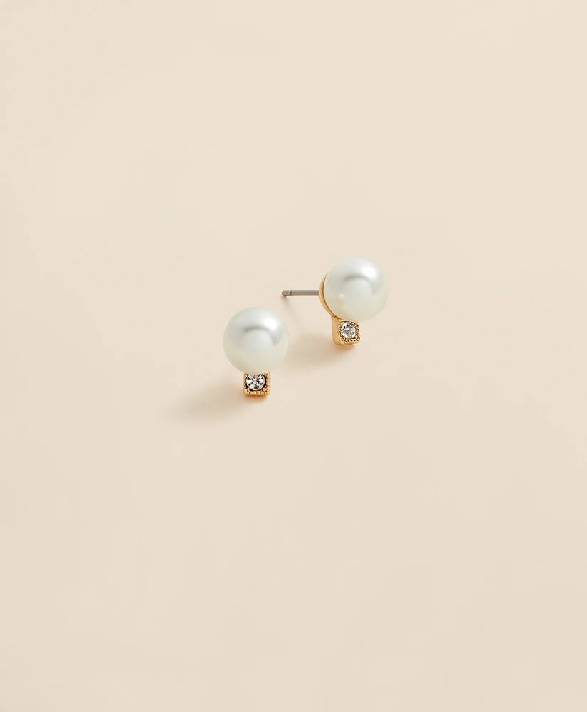 Faux Pearl Stud Earrings | Brooks Brothers