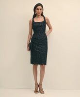 Floral Lace Overlay Sheath Dress | Brooks Brothers