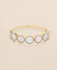 Gold-Tone Mother-Of-Pearl Bangle Bracelet | Brooks Brothers