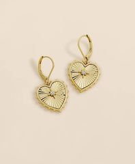 Heart Charm Gold-Toned Earrings | Brooks Brothers