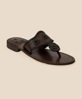 Jack Rogers Jacks Leather Flat Sandal | Brooks Brothers