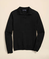 Lightweight Luxe All-Season Sweater, Johnny Collar | Brooks Brothers
