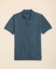Lightweight Luxe All-Season Sweater, Johnny Collar | Brooks Brothers