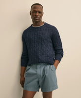 Linen Cable Knit Sweater | Brooks Brothers
