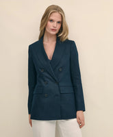 Linen Double-Breasted Peak Lapel Jacket | Brooks Brothers