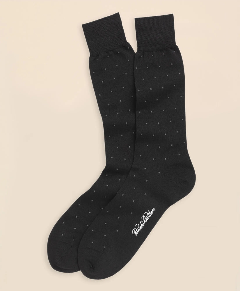 Merino Wool Big Dot Crew Socks | Brooks Brothers