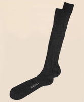 Merino Wool Ribbed Over-the-Calf Socks | Brooks Brothers