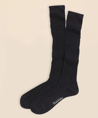 Merino Wool Ribbed Over-the-Calf Socks | Brooks Brothers