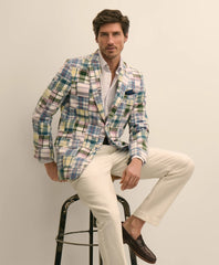 No. 1 Sack Sport Coat in Cotton Patchwork Madras | Brooks Brothers
