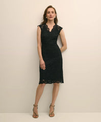 Cotton-Viscose Lace Dress | Brooks Brothers