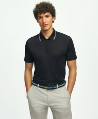 Performance Series Quarter-Zip Pique Polo Shirt | Brooks Brothers