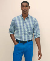 Performance Series Stretch Polo Button-Down Collar, Checked Sport Shirt | Brooks Brothers