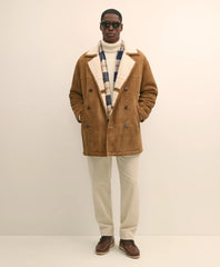 Shearling Double-Breasted Coat | Brooks Brothers