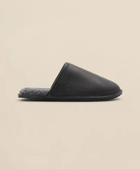 Shearling Lined Leather Slippers | Brooks Brothers
