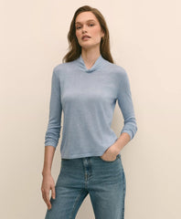 Silk Cashmere Twist Neck Sweater | Brooks Brothers