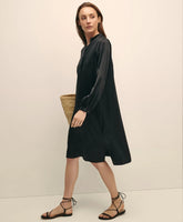 Silk Charmeuse Shift Dress | Brooks Brothers