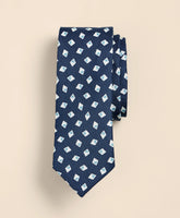 Silk-Linen Diamond Tie | Brooks Brothers