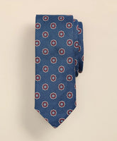 Silk-Linen Foulard Tie | Brooks Brothers