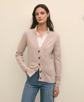 Silk Marled Knit Relaxed Cardigan | Brooks Brothers