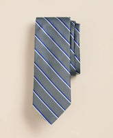 Silk Oxford-Weave Stripe Tie | Brooks Brothers