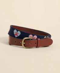 Smathers & Branson Needlepoint Candy Heart Belt | Brooks Brothers